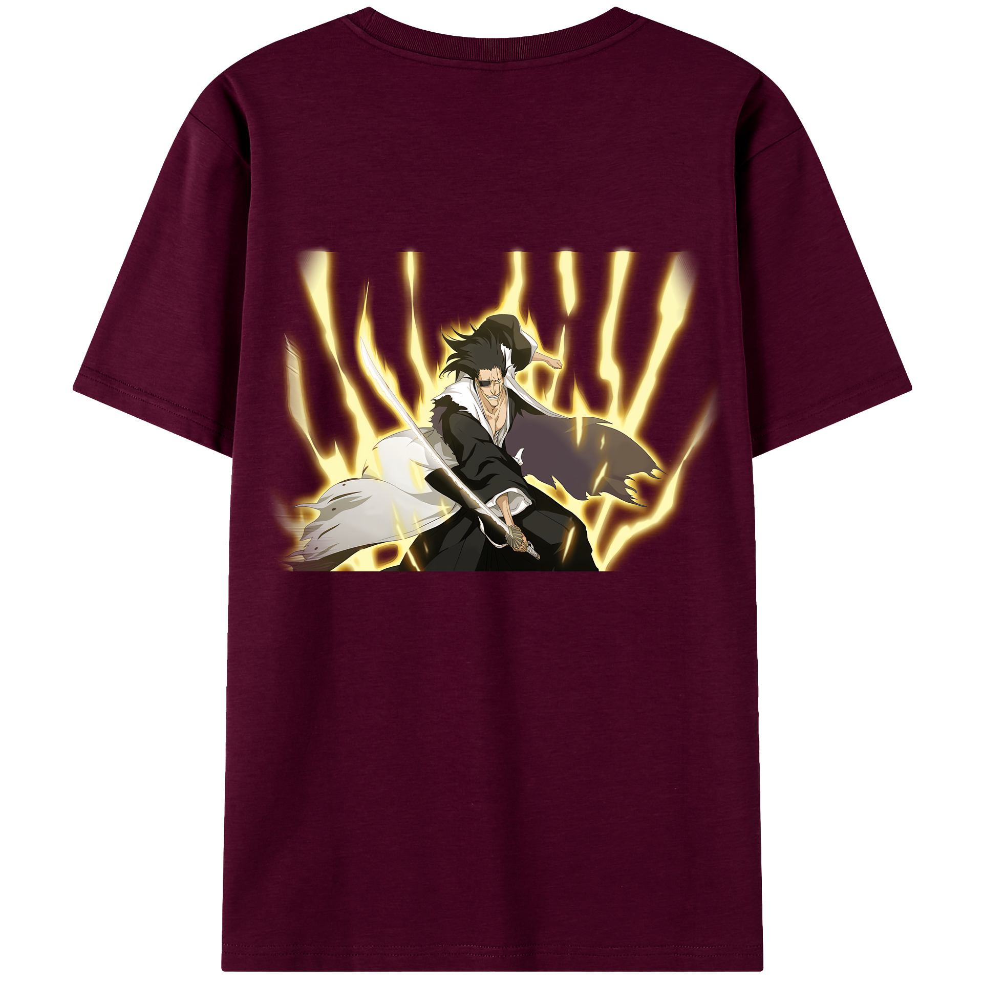 （画像用） ブリーチ ざらき けんぱち BLEACH Zaraki Kenpachi レディース半袖Tシャツ(バックプリント)